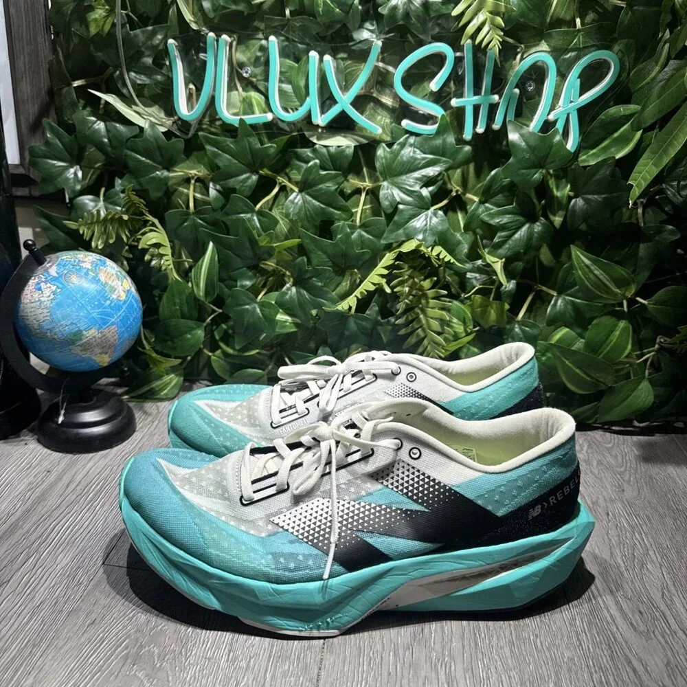 New Balance FuelCell Rebel v4 Running Shoes Mens 12 Cyber Jade/White MFCXCT4 - Picture 4 of 10